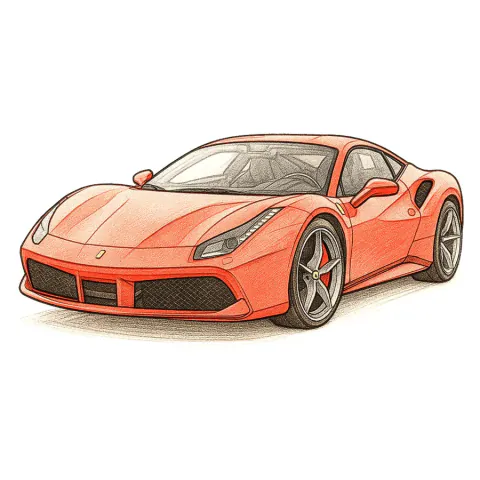 Red sports car